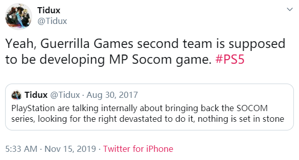 传PlayStation独占《海豹突击队》系列要复活 由Guerrilla Games开发