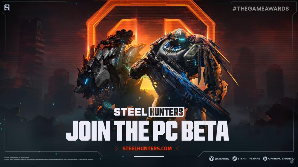机甲对战游戏《Steel Hunters》PC版Beta测试预告片公布
