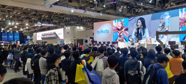 G-Star 2019:《原神》首次与韩国玩家见面，米哈游展台人声鼎沸